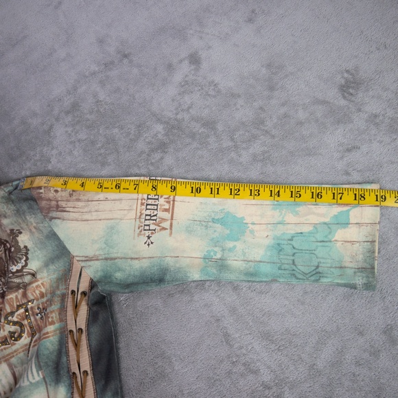 Y2K Vintage Vanilla Sugar Top Women Medium Studded Western Boho Grunge - Picture 7 of 12